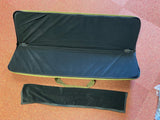 Canvas case for smoothbore gun with fleece barrel sleeve 85 x 22 x 4.5 cm