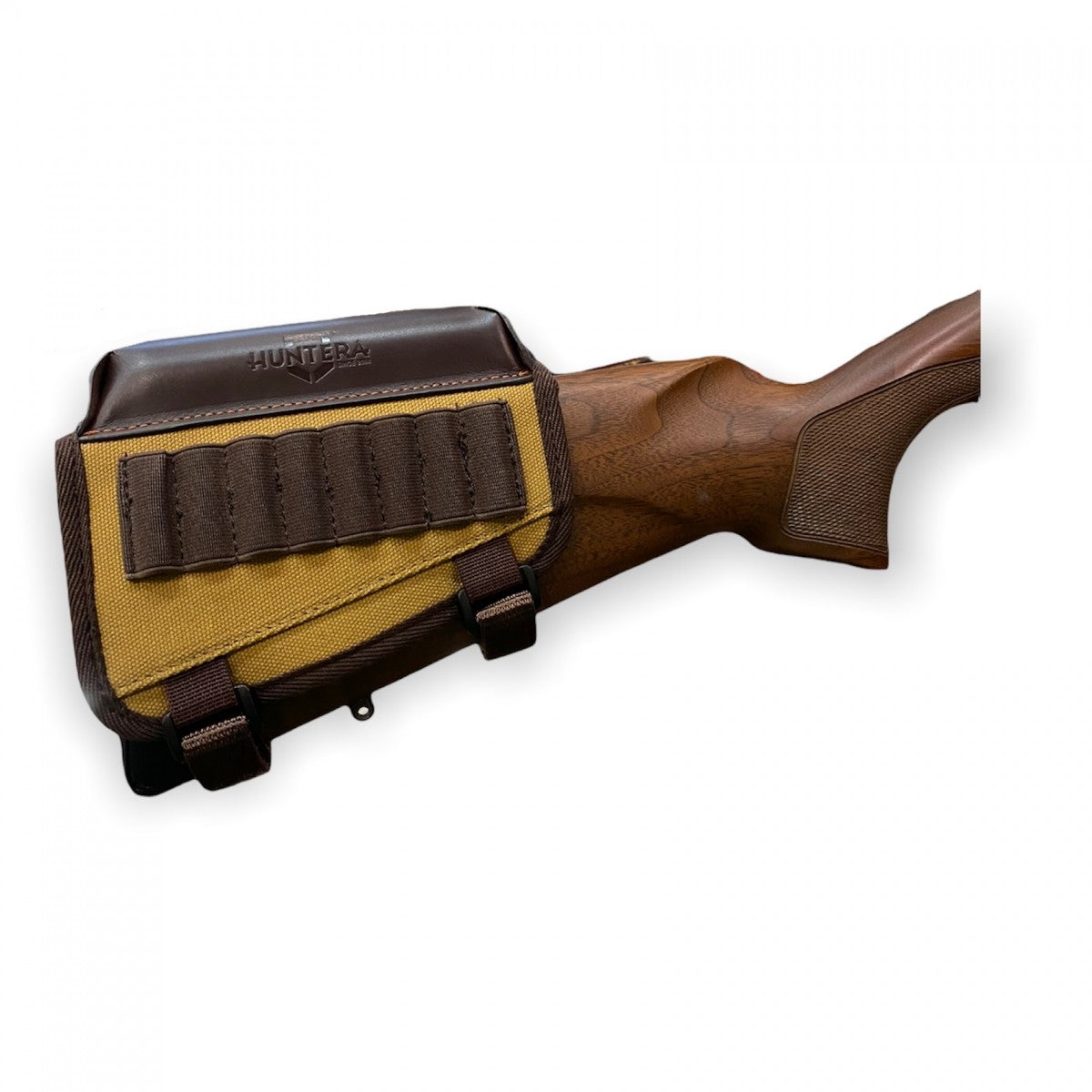 Fabric Cartridge Holder with Leather Cheek Rest HUNTERA HSO101BR