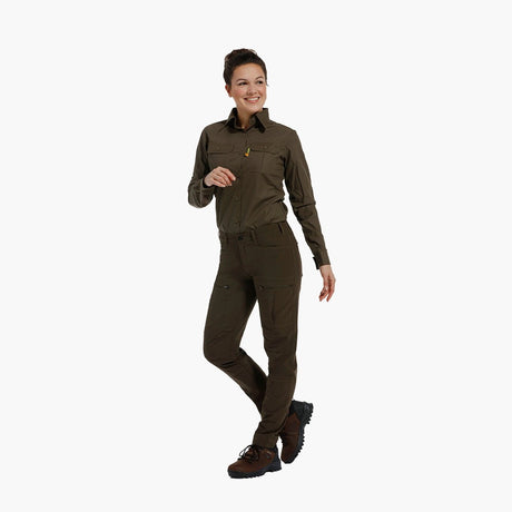 Impregnuotos nuo erkių ROVINCE Trousers Savanna Stretch Woman (Moteriškos Kelnės Savanna iš elastinio audinio)