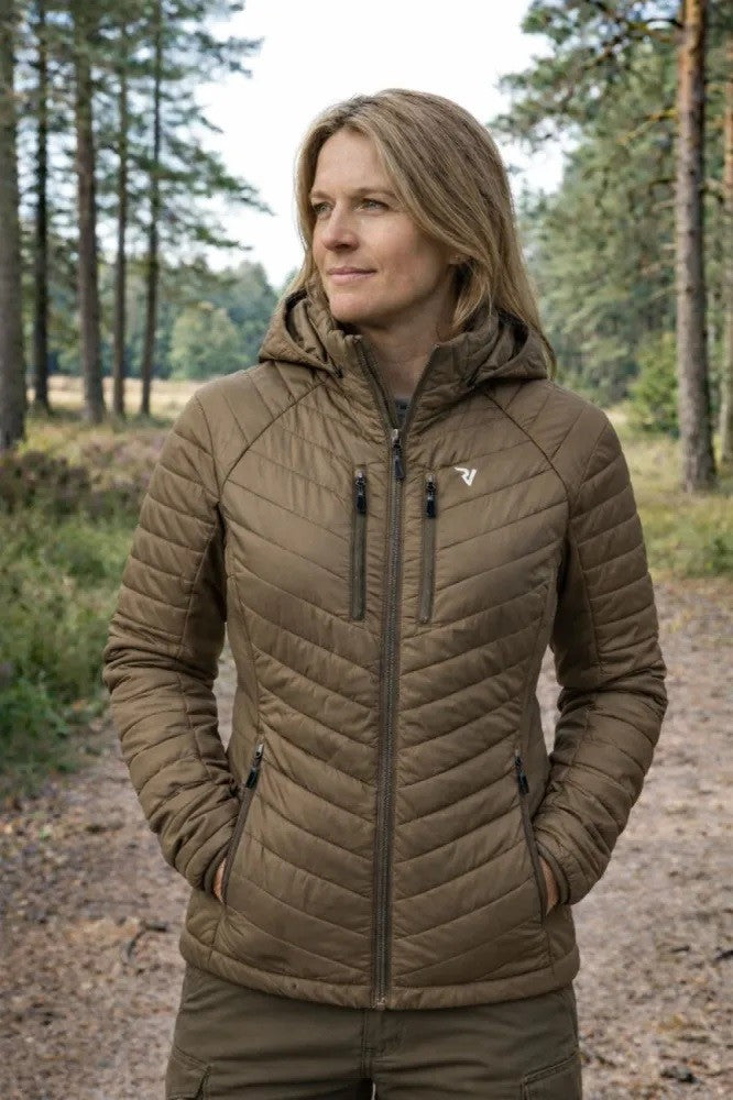 Impregnated against ticks ROVINCE women's jacket Padded Green Women