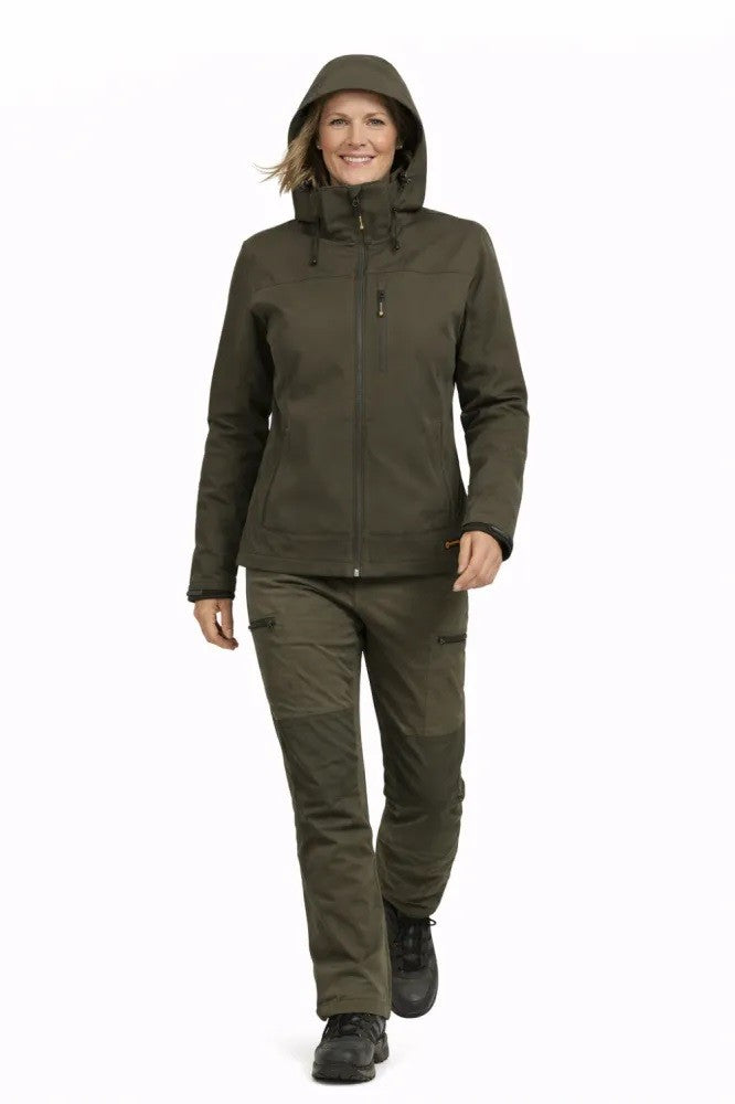 Sieviešu starpsezonu jaka impregnēta pret ērcēm Rovince Ergoline Softshell jack