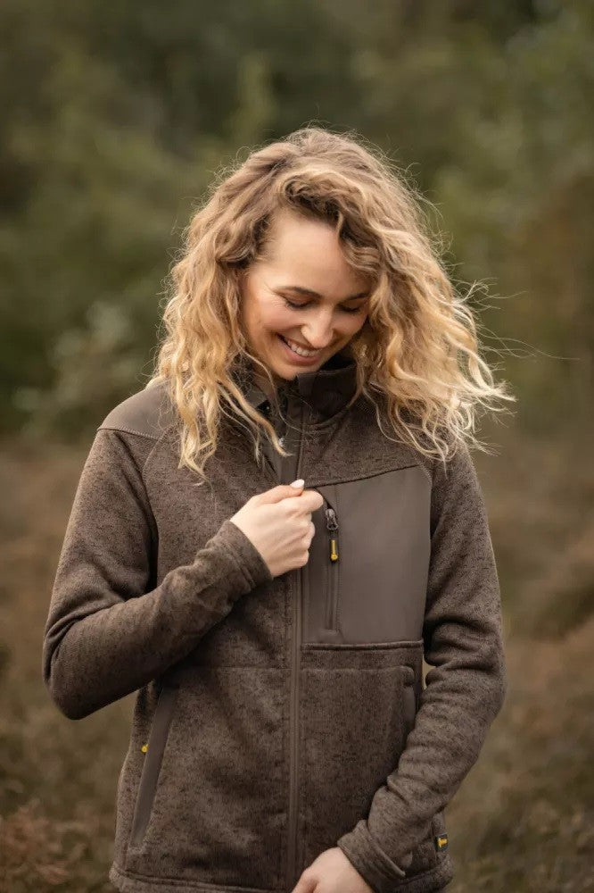 ROVINCE Women's Tick-Repellent COARSE Sweater (Green)