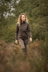 ROVINCE Women's Tick-Repellent COARSE Sweater (Green)