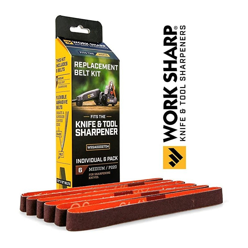 Work Sharp Abrazyvinės galandymo juostelės WSKTS P220 (vidutinio šiurkštumo)