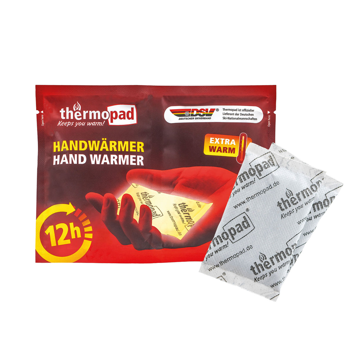 Vienkartiniai šildomi padeliai rankoms Thermopad  12h, 1 pora