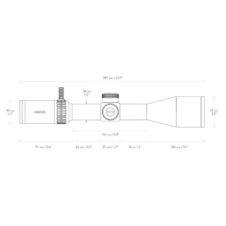 Hawke Vantage 6-24x50 SF HD 30 optinis taikiklis